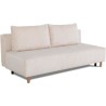 Canapé droit convertible 3 places GINO - Velours côtelé beige - Ave