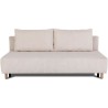 Canapé droit convertible 3 places GINO - Velours côtelé beige - Ave