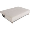 Canapé droit convertible 3 places GINO - Velours côtelé beige - Ave