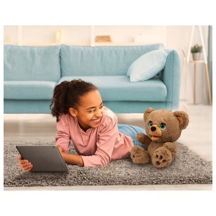 Peluche interactive - GIOCHI PREZIOSI - Ours créateur d'histoires Poe - a partir de 4 ans - LAY00 Peluche interactive - GIOCHI PREZIOSI - Ours créateur d'histoires Poe - a partir de 4 ans - LAY00
