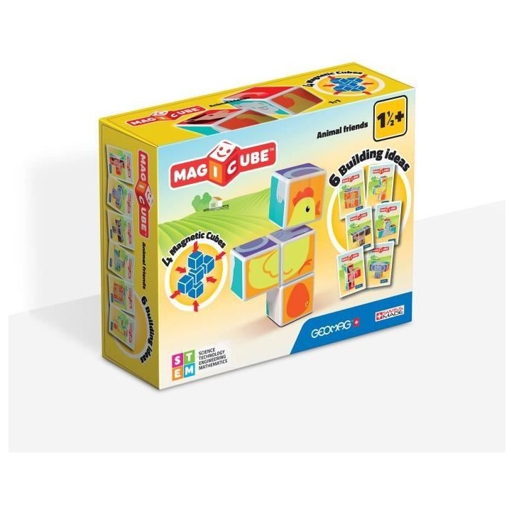 MAGICUBE Animaux Amis (4 Cubes)