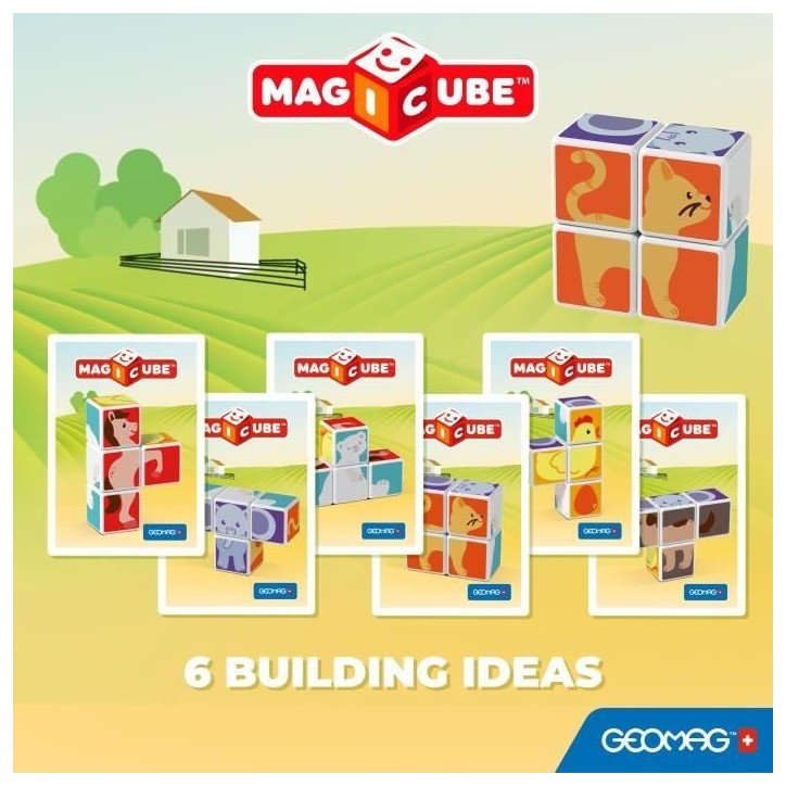 MAGICUBE Animaux Amis (4 Cubes)