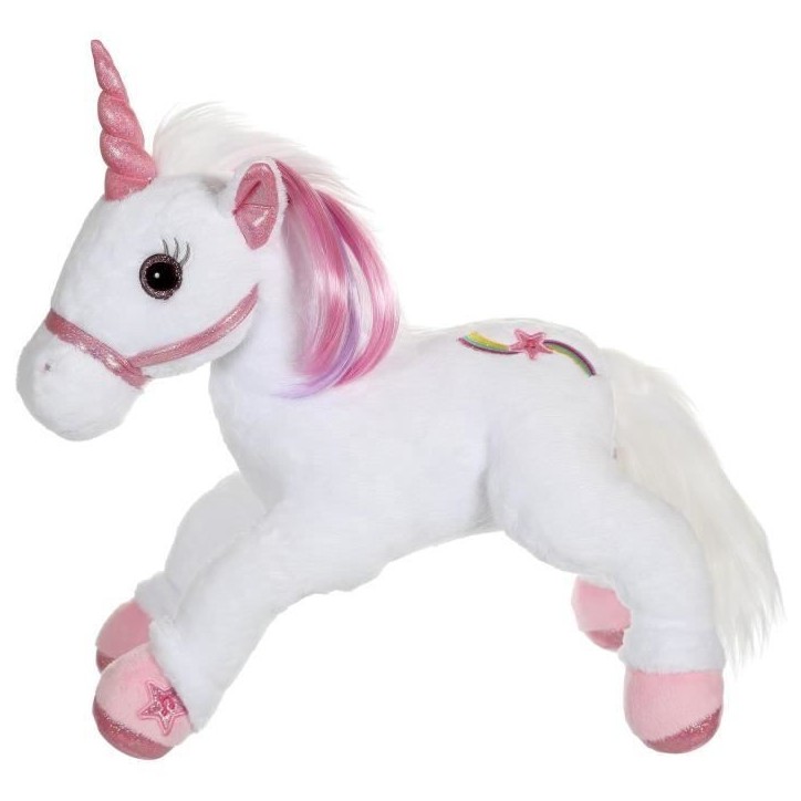 Gipsy Toys - Lica Bella Féerique Et Lumineuse - Peluche Licorne Interactive - 35 cm - Blanc - Rose Gipsy Toys - Lica Bella Féerique Et Lumineuse - Peluche Licorne Interactive - 35 cm - Blanc - Rose