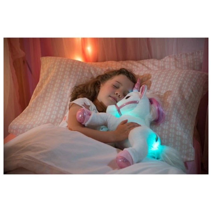 Gipsy Toys - Lica Bella Féerique Et Lumineuse - Peluche Licorne Interactive - 35 cm - Blanc - Rose Gipsy Toys - Lica Bella Féerique Et Lumineuse - Peluche Licorne Interactive - 35 cm - Blanc - Rose
