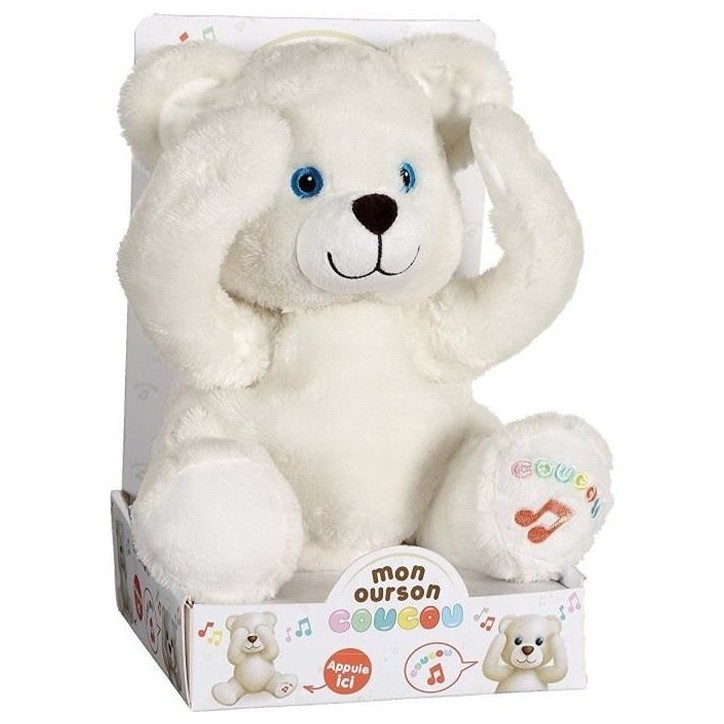 Peluche Ourson Coucou - GIPSY - 25 cm - Mixte - Plush