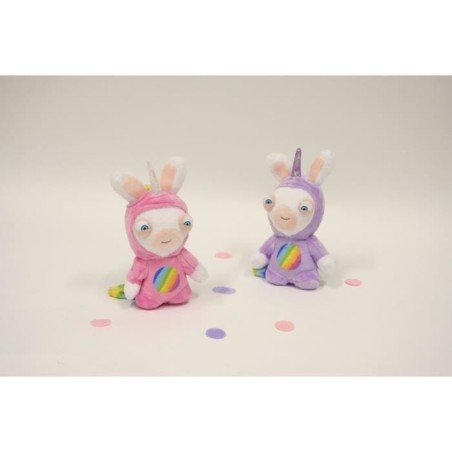 Gipsy Toys - Lapins Crétins Licorne - Lapicorne Rose Sonore - 18 cm