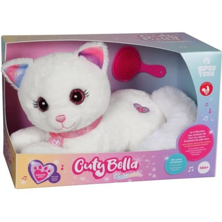 Gipsy Toys - Cuty Bella Fashionista - Peluche Interactive Chat – Toute Douce Qui s'illumine au Rythme de Jolies Mélodies - 30