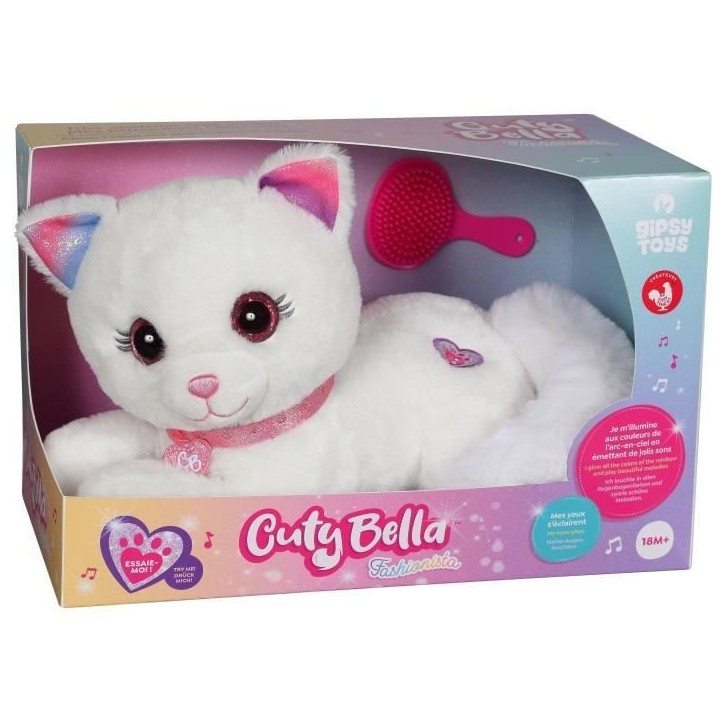 Gipsy Toys - Cuty Bella Fashionista - Peluche Interactive Chat – Toute Douce Qui s'illumine au Rythme de Jolies Mélodies - 30 Gipsy Toys - Cuty Bella Fashionista - Peluche Interactive Chat – Toute Douce Qui s'illumine au Rythme de Jolies Mélodies - 30