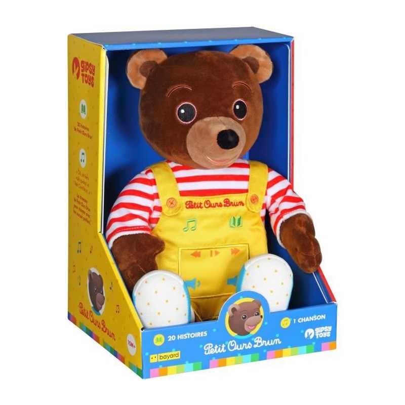 Gipsy Toys - Petit Ours Brun – Peluche Musicale Qui Parle Conteur d' Gipsy Toys - Petit Ours Brun – Peluche Musicale Qui Parle Conteur d'