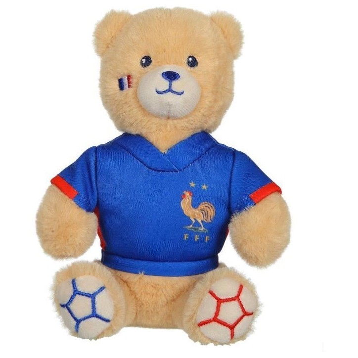 Peluche Ours FFF - GIPSY TOYS - Maillot, 15 cm Peluche Ours FFF - GIPSY TOYS - Maillot, 15 cm