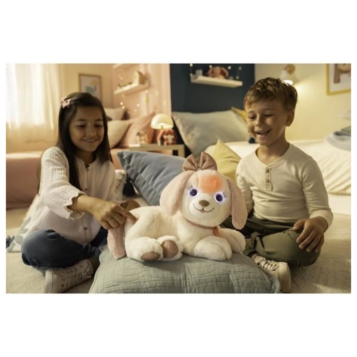 Peluche chien Puppy Bella - GIPSY TOYS - Toute douce qui s'illumine au rythme de jolies mélodies - 30 cm Peluche chien Puppy Bella - GIPSY TOYS - Toute douce qui s'illumine au rythme de jolies mélodies - 30 cm