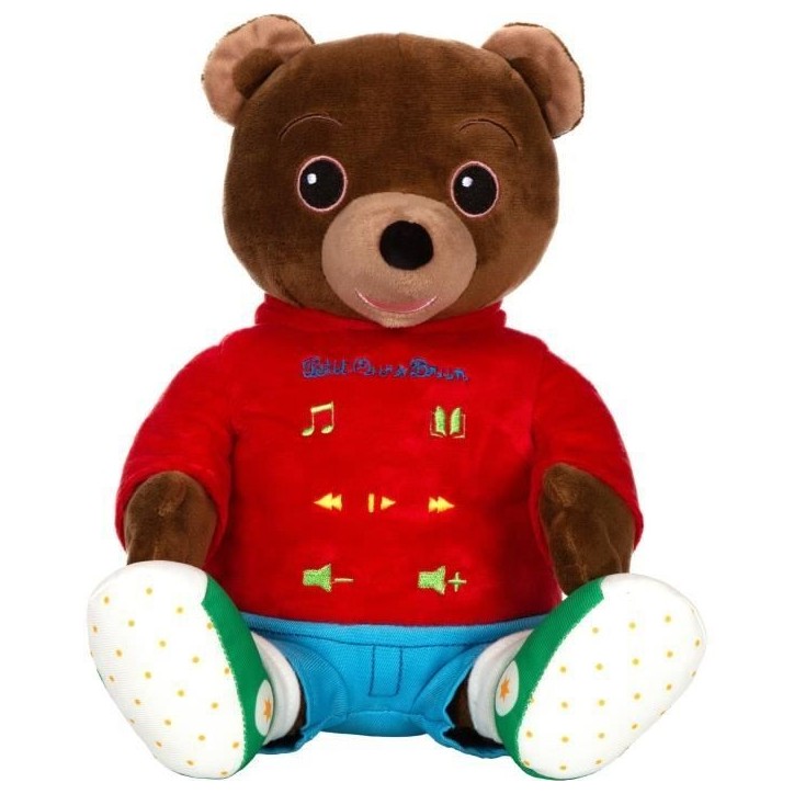 Peluche musicale Petit Ours Brun - GIPSY TOYS - Conteur d'hisoires 28 cm Peluche musicale Petit Ours Brun - GIPSY TOYS - Conteur d'hisoires 28 cm