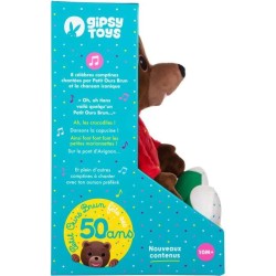 Peluche musicale Petit Ours Brun - GIPSY TOYS - Conteur d'hisoires 28