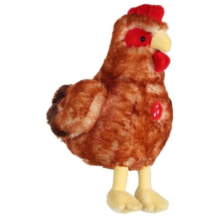 Peluche Poule rousse sonore - GIPSY TOYS - 22 cm Peluche Poule rousse sonore - GIPSY TOYS - 22 cm