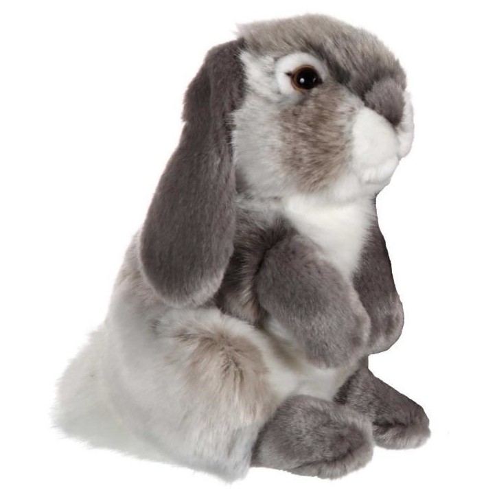 Gipsy Toys - Lapin Bélier - Peluche - 18 cm - Gris Gipsy Toys - Lapin Bélier - Peluche - 18 cm - Gris