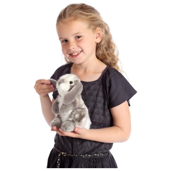 Gipsy Toys - Lapin Bélier - Peluche - 18 cm - Gris Gipsy Toys - Lapin Bélier - Peluche - 18 cm - Gris
