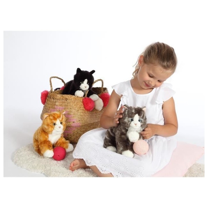 Peluche - Gipsy Toys - Chat mimiz - 28cm - Gris