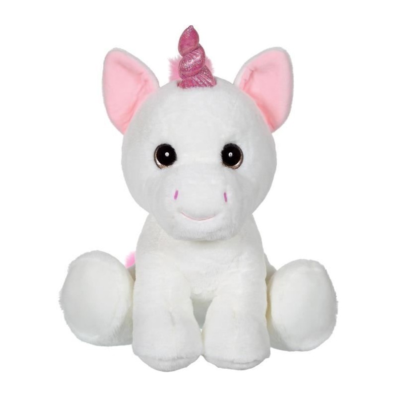 Peluche Licorne GIPSY - Puppy Eyes Pets 40 cm - Blanc - Pour Enfant de Peluche Licorne GIPSY - Puppy Eyes Pets 40 cm - Blanc - Pour Enfant de