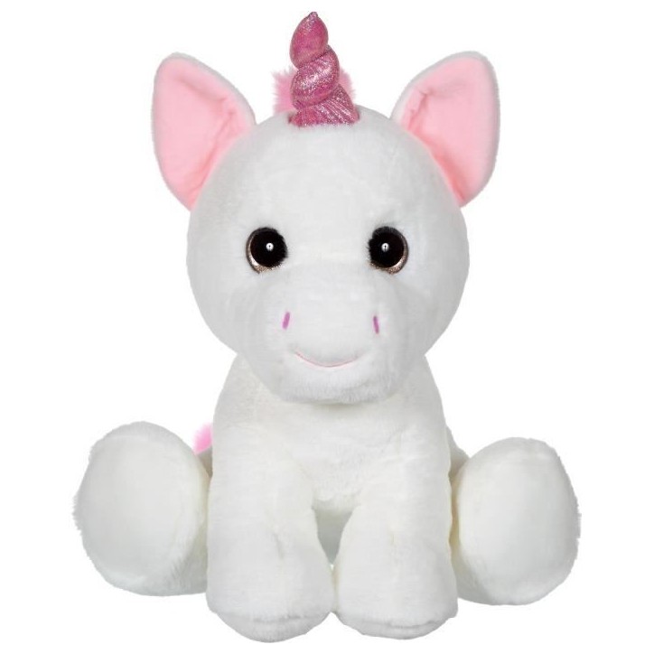 Peluche Licorne GIPSY - Puppy Eyes Pets 40 cm - Blanc - Pour Enfant des la Naissance