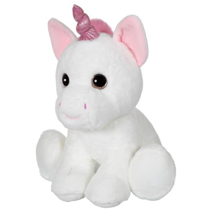 Peluche Licorne GIPSY - Puppy Eyes Pets 40 cm - Blanc - Pour Enfant des la Naissance