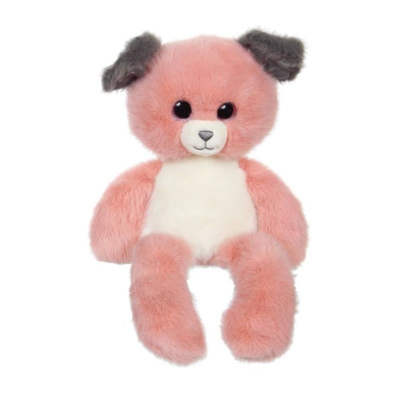 Peluche Chien Leggies - GIPSY TOYS - Rose et Gris, 48 cm Peluche Chien Leggies - GIPSY TOYS - Rose et Gris, 48 cm