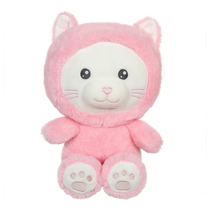 Peluche Chat Hoody Pets - GIPSY TOYS - Rose, 24 cm Peluche Chat Hoody Pets - GIPSY TOYS - Rose, 24 cm