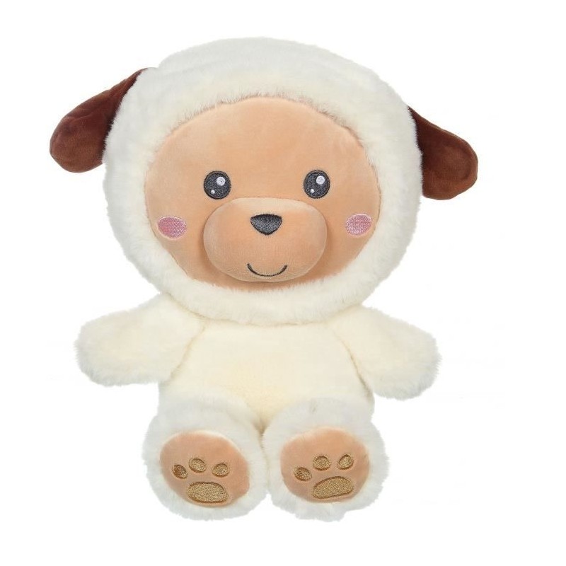 Peluche Chien Hoody Pets - GIPSY TOYS - Creme, 24 cm Peluche Chien Hoody Pets - GIPSY TOYS - Creme, 24 cm