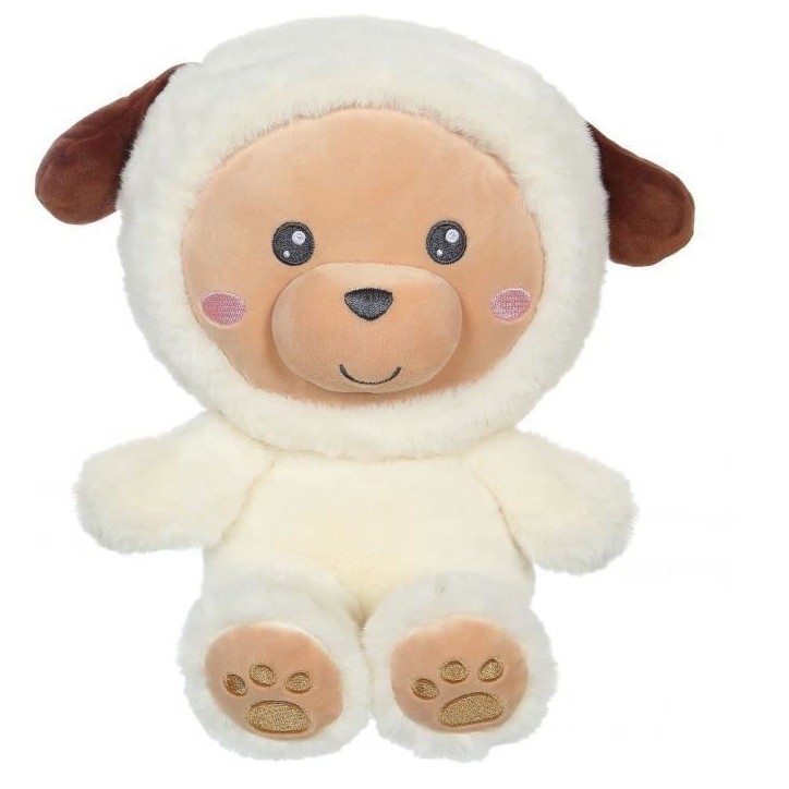 Peluche Chien Hoody Pets - GIPSY TOYS - Creme, 24 cm Peluche Chien Hoody Pets - GIPSY TOYS - Creme, 24 cm
