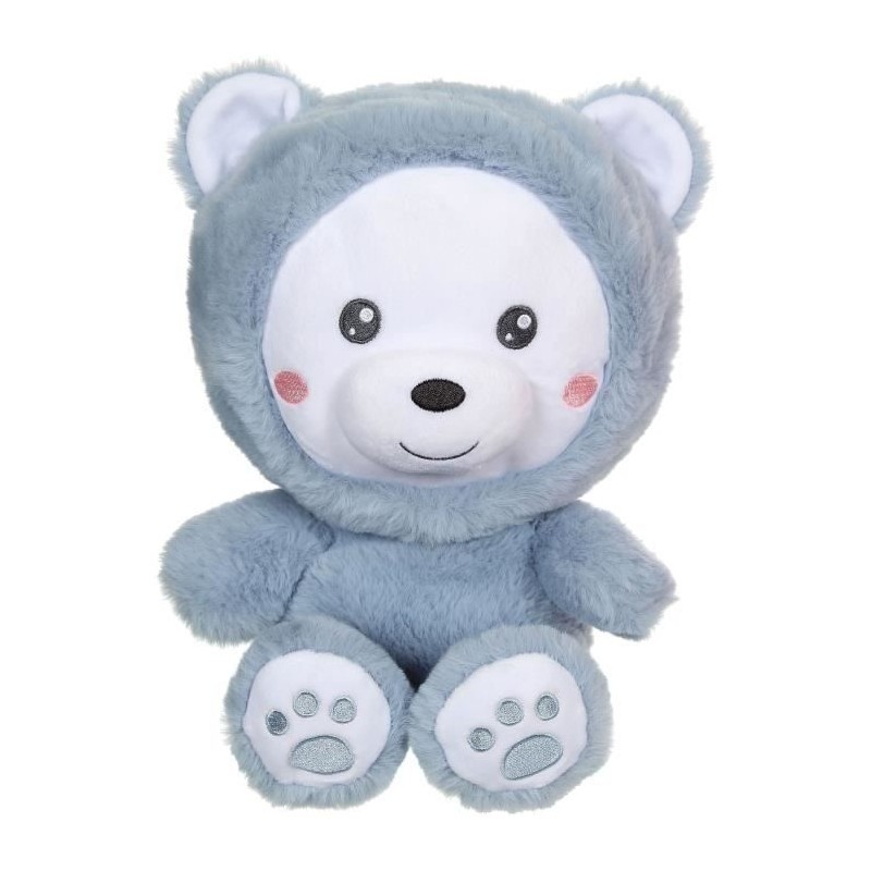 Peluche Ours Hoody Pets - GIPSY TOYS - Bleu, 24 cm Peluche Ours Hoody Pets - GIPSY TOYS - Bleu, 24 cm