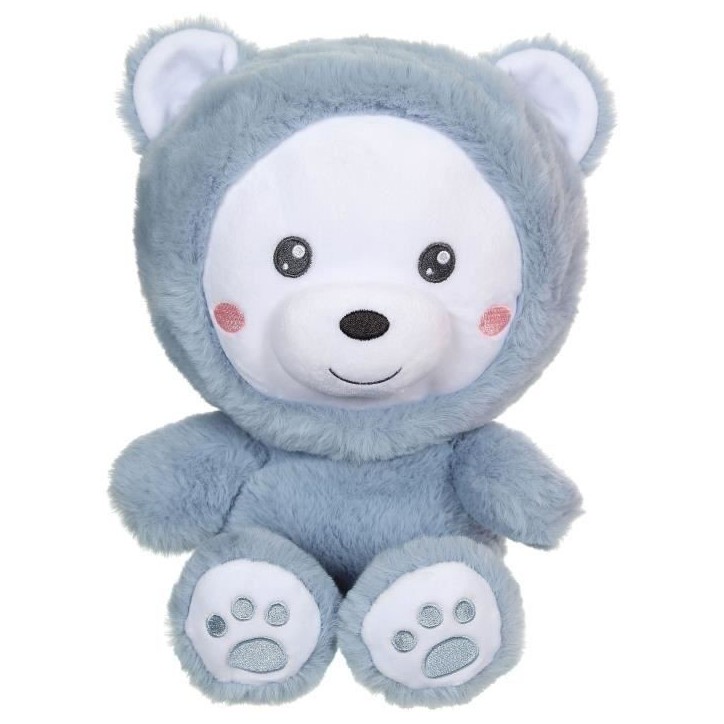 Peluche Ours Hoody Pets - GIPSY TOYS - Bleu, 24 cm Peluche Ours Hoody Pets - GIPSY TOYS - Bleu, 24 cm