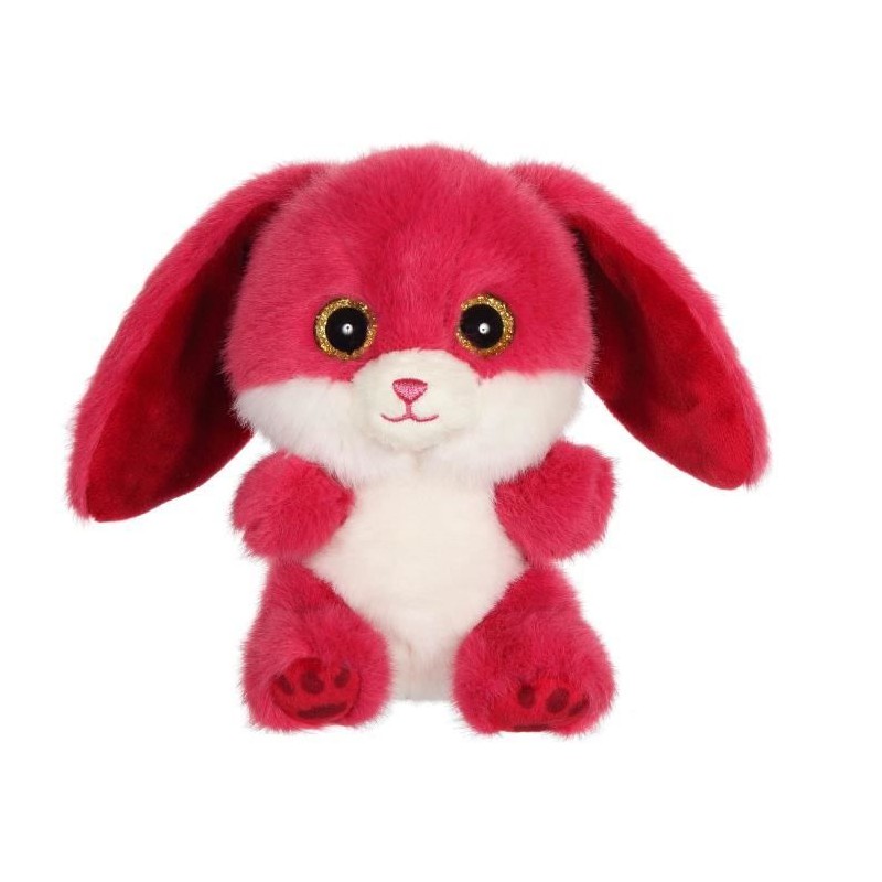 Peluche - GIPSY TOYS - Lapin CUTYDOOS 13 CM - couleur framboise - RUBY Peluche - GIPSY TOYS - Lapin CUTYDOOS 13 CM - couleur framboise - RUBY