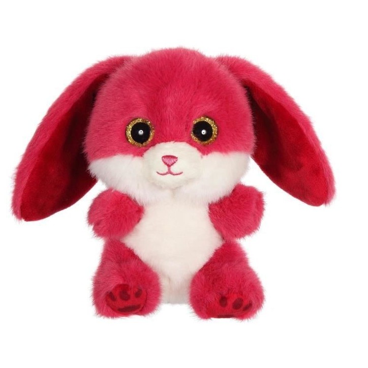 Peluche - GIPSY TOYS - Lapin CUTYDOOS 13 CM - couleur framboise - RUBY Peluche - GIPSY TOYS - Lapin CUTYDOOS 13 CM - couleur framboise - RUBY