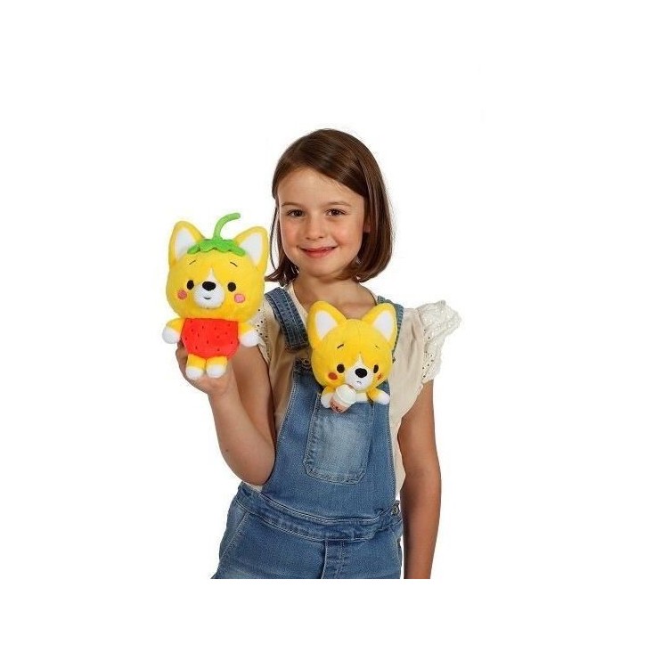Peluche Little Corgi Cuties - GIPSY TOYS - 20 cm - Fraise