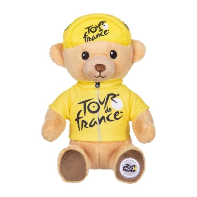 Peluche - GIPSY TOYS - Tour De France - OURS MAILLOT JAUNE 15 CM