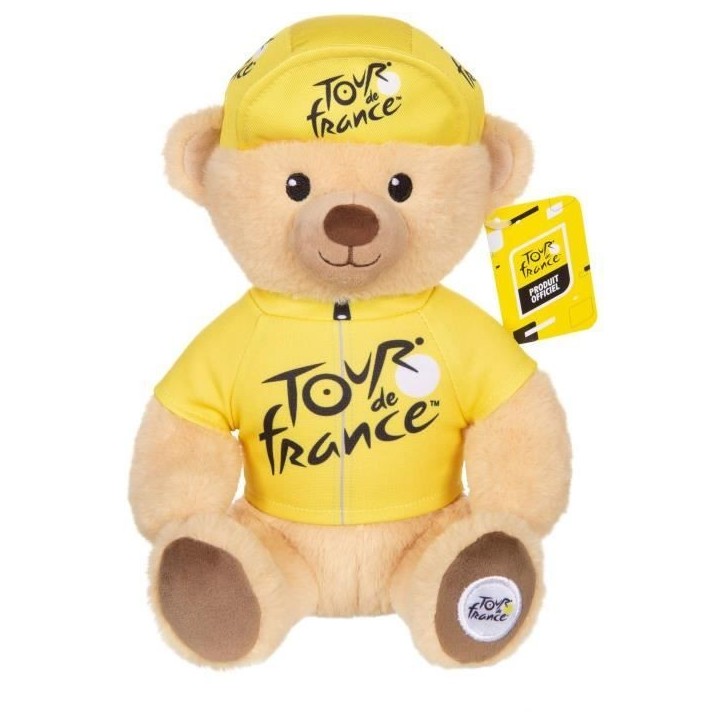 Peluche - GIPSY TOYS - Tour De France - OURS MAILLOT JAUNE 24 CM Peluche - GIPSY TOYS - Tour De France - OURS MAILLOT JAUNE 24 CM