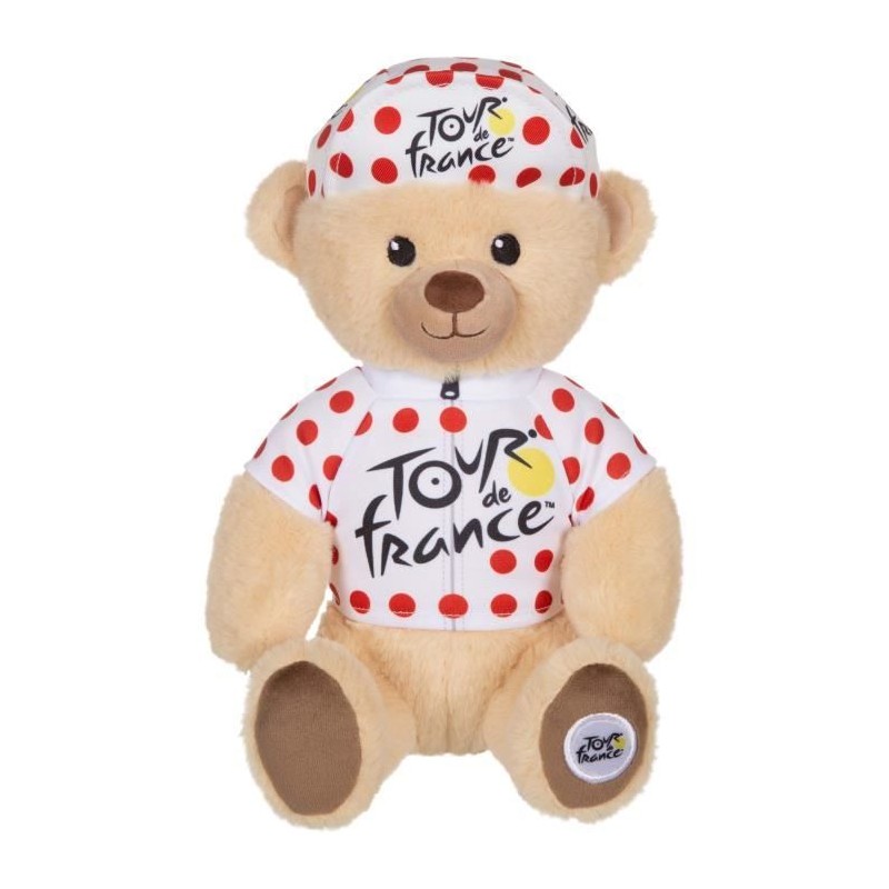 Peluche - GIPSY TOYS - Tour De France - OURS MAILLOT A POIS 24 CM Peluche - GIPSY TOYS - Tour De France - OURS MAILLOT A POIS 24 CM