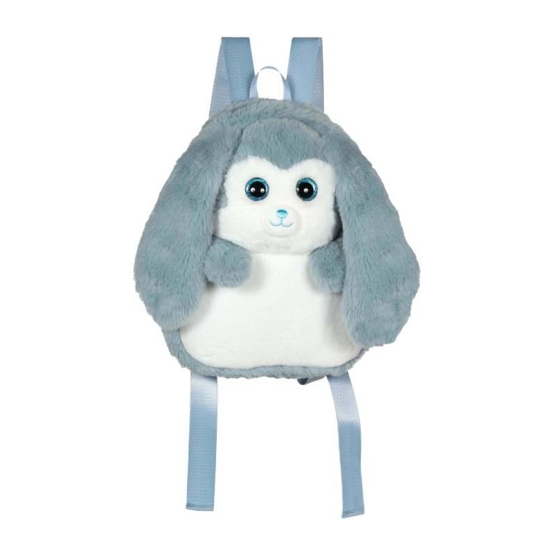 Fluffy Bag - GIPSY TOYS - Sac a dos en peluche - Lapin bleu et blanc 3 Fluffy Bag - GIPSY TOYS - Sac a dos en peluche - Lapin bleu et blanc 3