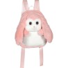 Fluffy Bag - GIPSY TOYS - Sac a dos en peluche - Lapin rose et blanc 3
