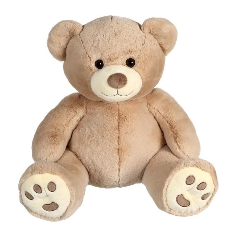 Peluche - GIPSY TOYS - Ours Patachon Taupe 80 cm Peluche - GIPSY TOYS - Ours Patachon Taupe 80 cm