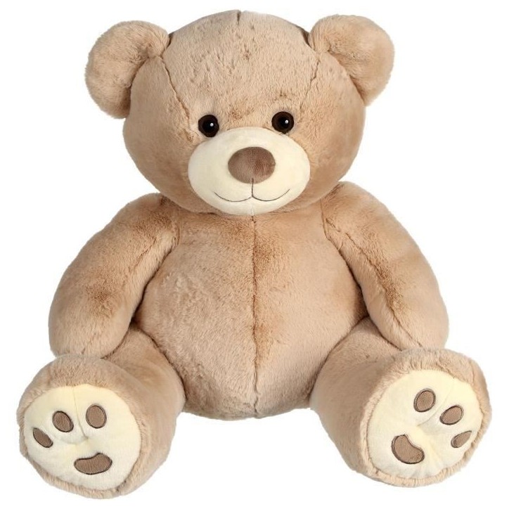 Peluche - GIPSY TOYS - Ours Patachon Taupe 80 cm Peluche - GIPSY TOYS - Ours Patachon Taupe 80 cm