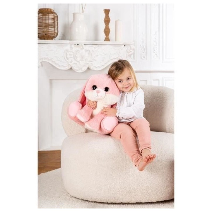 Peluche Puppy Eyes Pets - GIPSY TOYS - Lapin rose - 40 CM Peluche Puppy Eyes Pets - GIPSY TOYS - Lapin rose - 40 CM