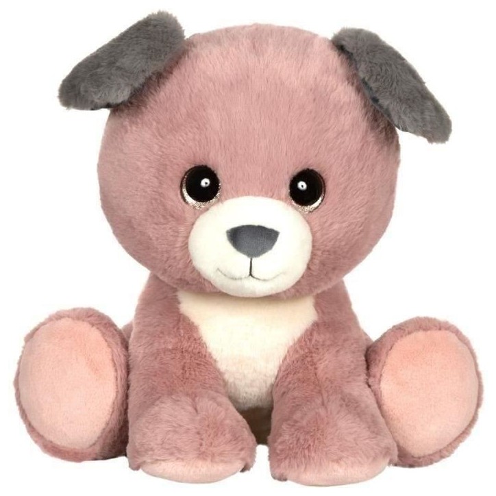 Peluche Puppy Eyes Pets - GIPSY TOYS - Chien rose et gris - 40 CM Peluche Puppy Eyes Pets - GIPSY TOYS - Chien rose et gris - 40 CM