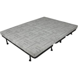 Banquette BZ - 2 places - Bleu Marine - Coussins Jungle - couchage 140