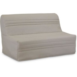 Banquette BZ Joe - Tissu beige - 3 places - L 143 x P 97 cm - Couchage