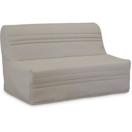 Banquette BZ Joe - Tissu beige - 3 places - L 143 x P 97 cm - Couchage