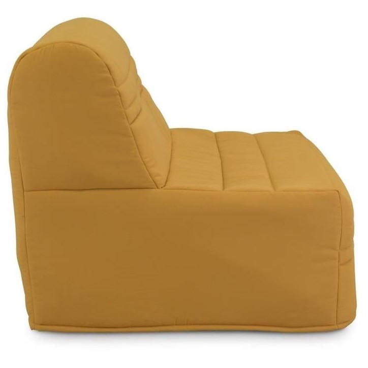 Banquette BZ Joe - Tissu jaune ocre - 3 places - L 143 x P 97 cm - Couchage 140 x 190 cm Banquette BZ Joe - Tissu jaune ocre - 3 places - L 143 x P 97 cm - Couchage 140 x 190 cm