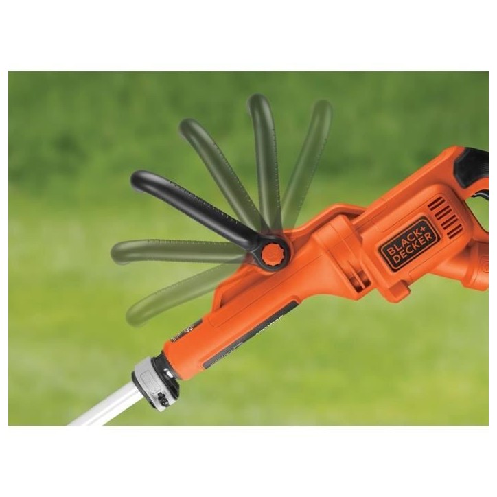 Coupe-bordure électrique BLACK+DECKER - GL8033-QS - 800W - 33 cm - Filaire - tete pivotante - tube télescopique Coupe-bordure électrique BLACK+DECKER - GL8033-QS - 800W - 33 cm - Filaire - tete pivotante - tube télescopique