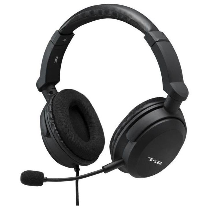 Casque Gamer Filaire - The G-Lab - KORP CARBON - Microphone Détachable - PC/Playstation/Xbox - Noir Casque Gamer Filaire - The G-Lab - KORP CARBON - Microphone Détachable - PC/Playstation/Xbox - Noir