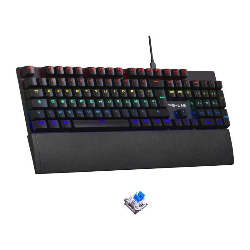 Clavier Gamer - The G-Lab - KEYZ CARBON E - Mécanique (Switch Bleu) - Clavier Gamer - The G-Lab - KEYZ CARBON E - Mécanique (Switch Bleu) -