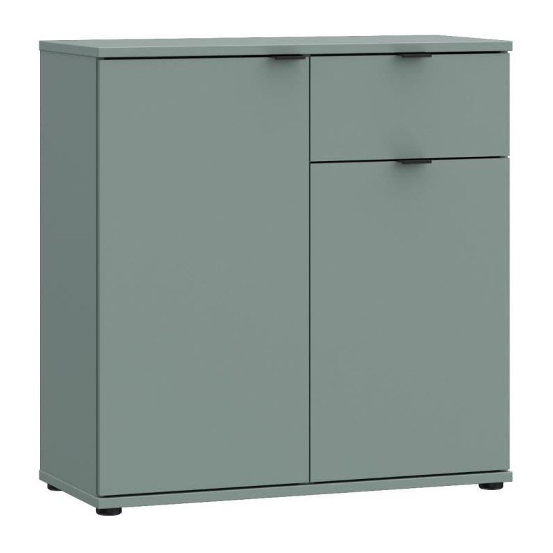 Petit meuble de rangement - Buffet - GANYMEDE - 2 portes - 1 tiroir - Petit meuble de rangement - Buffet - GANYMEDE - 2 portes - 1 tiroir -